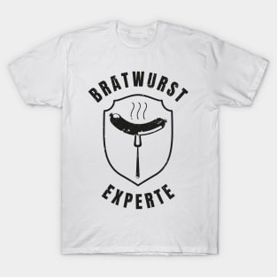 Bratwurst Experte Wurst Männer Grill BBQ T-Shirt